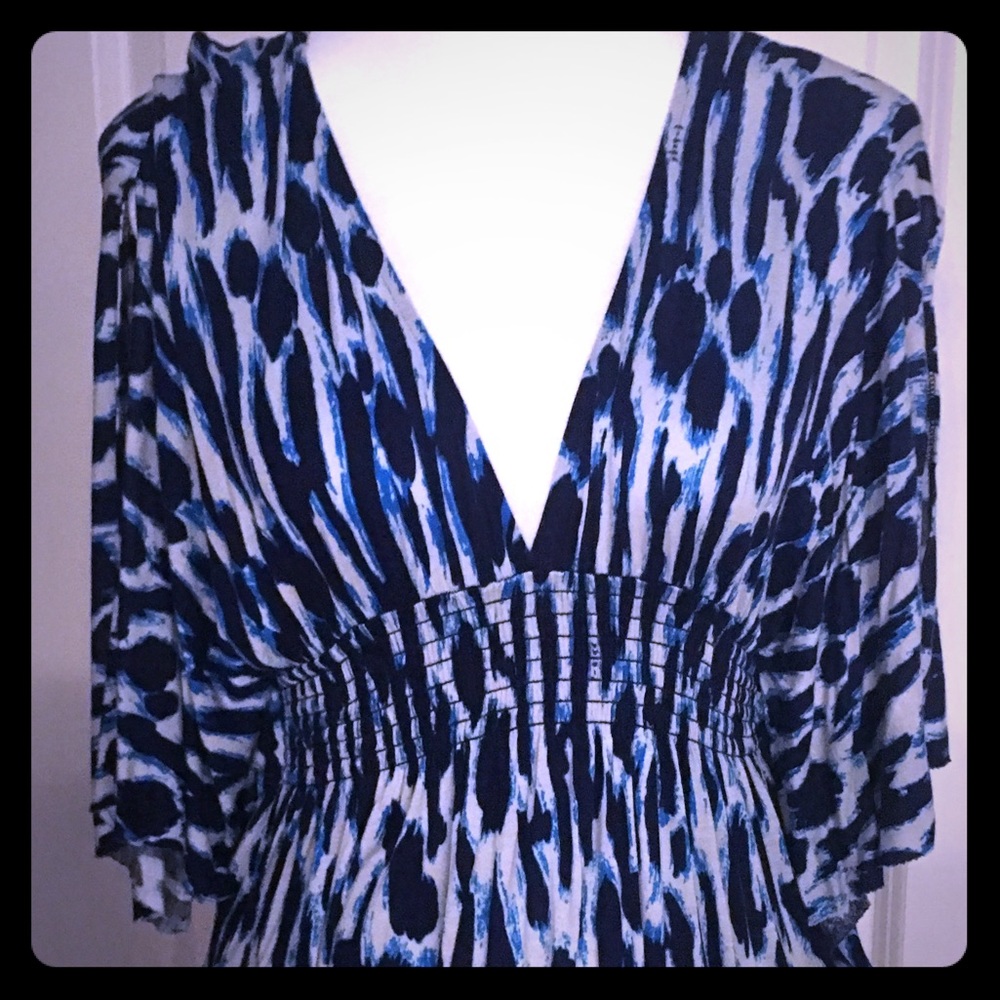 T-bags Los Angeles Blue Cold Shoulder Top